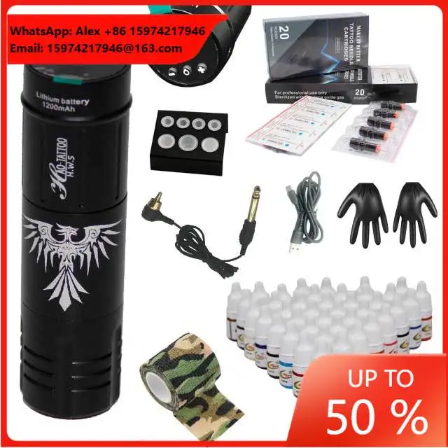 Hot Sale Wireless Rotary Tattoo Pen Machine Beauty Makeup Rechargeable Digital Tattoo Machine
