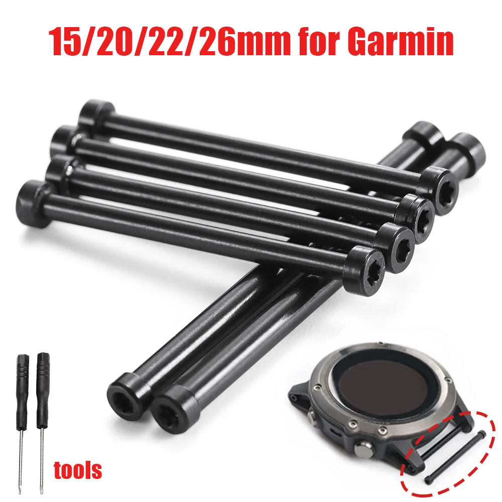 Watch Screws for Garmin Fenix 5X 6X 7X 3HR for Forerunner 965 935 945 Metal Connector Screwdrivers 15 20 22 26mm Connector Rods