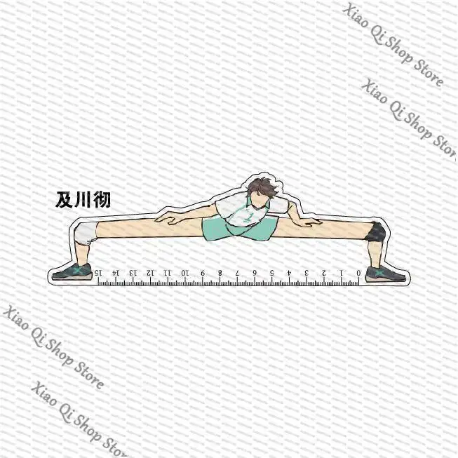 هايكيو!! الزملاء الشخصيات الشعبية، وما إلى ذلك الطبول، مسطرة مضحكة طويلة الأرجل من الأكريليك لوازم مكتبية للطلاب جودة عالية