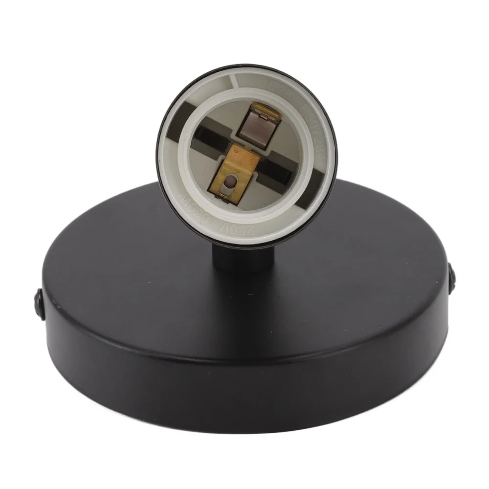 Durable Iron Wall Lamp Holder 85-265V E26E27 Lamp Base 180 Degree Light Bulb Holder Socket Living Room