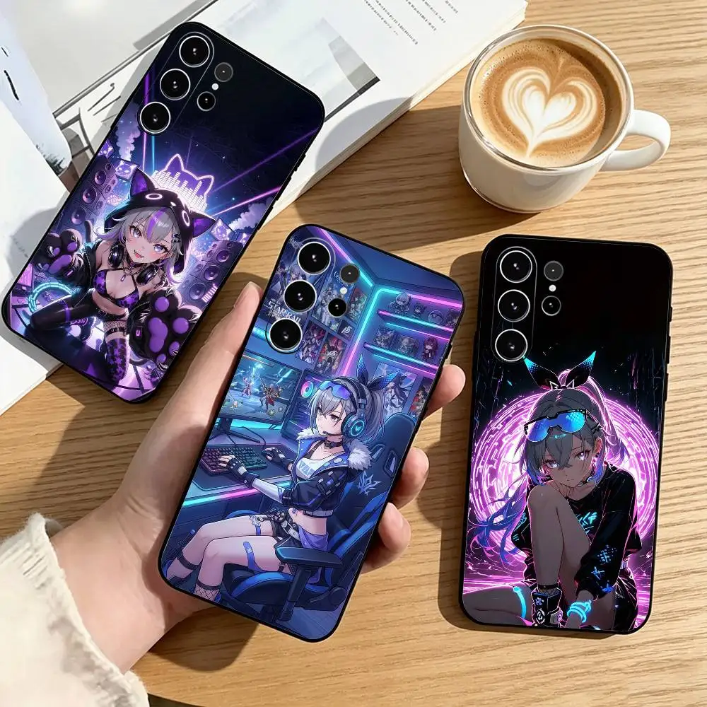 Silver Wolf-F LV.999 HSR-R  Phone Case For Samsung S25,S24,S21,S22,S23,S30,Ultra,S20,Plus,Fe,Soft Silicone Black Cover Gift