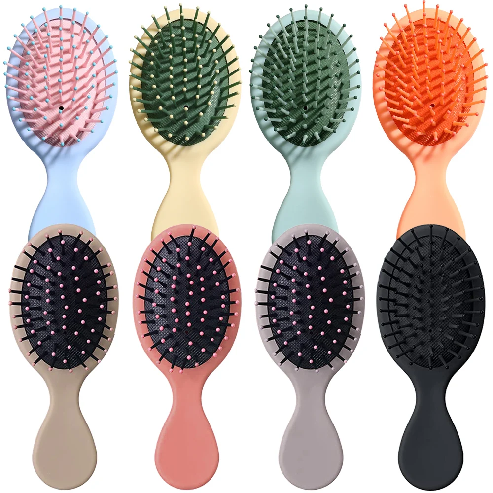 

1pcs Mini Detangling Brush Air Bag Hair Comb Massager Anti Static Wet and Dry Portable Hairbrush Salon Hairdressing Styling Tool