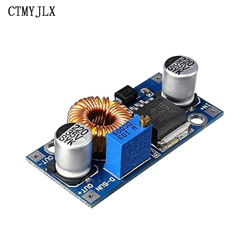 10pcs DC-DC 5A Lithium Charger Board XL4005 Adjustable Step Down Power Supply Module XL4005 Buck Power Converter Board