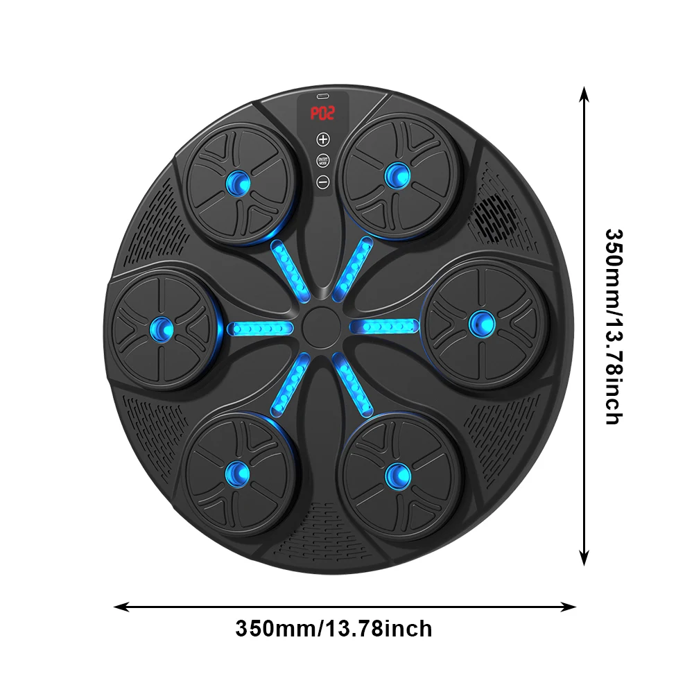 Maszyna do boksu muzycznego Dziurkacz do boksu muzycznego typu C Ładowanie USB Inteligentna maszyna bokserska kompatybilna z Bluetooth Regulowana do