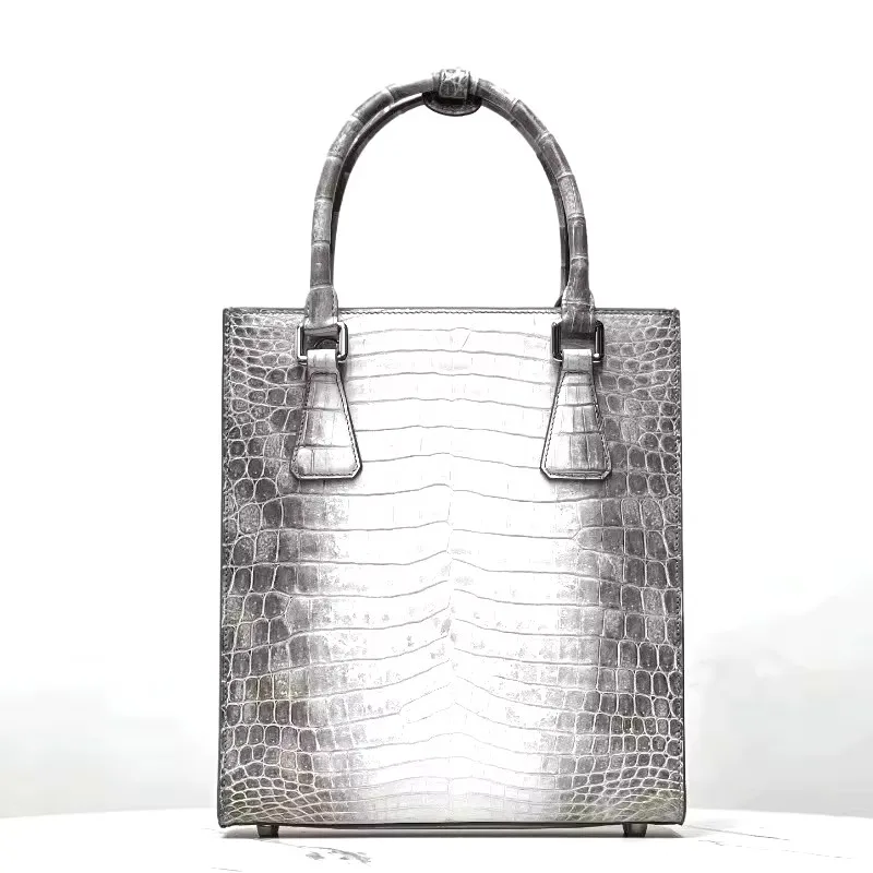 cestbeau female Crocodile handbag Himalaya White vertical crossbody bag Casual small tote bag women handbag