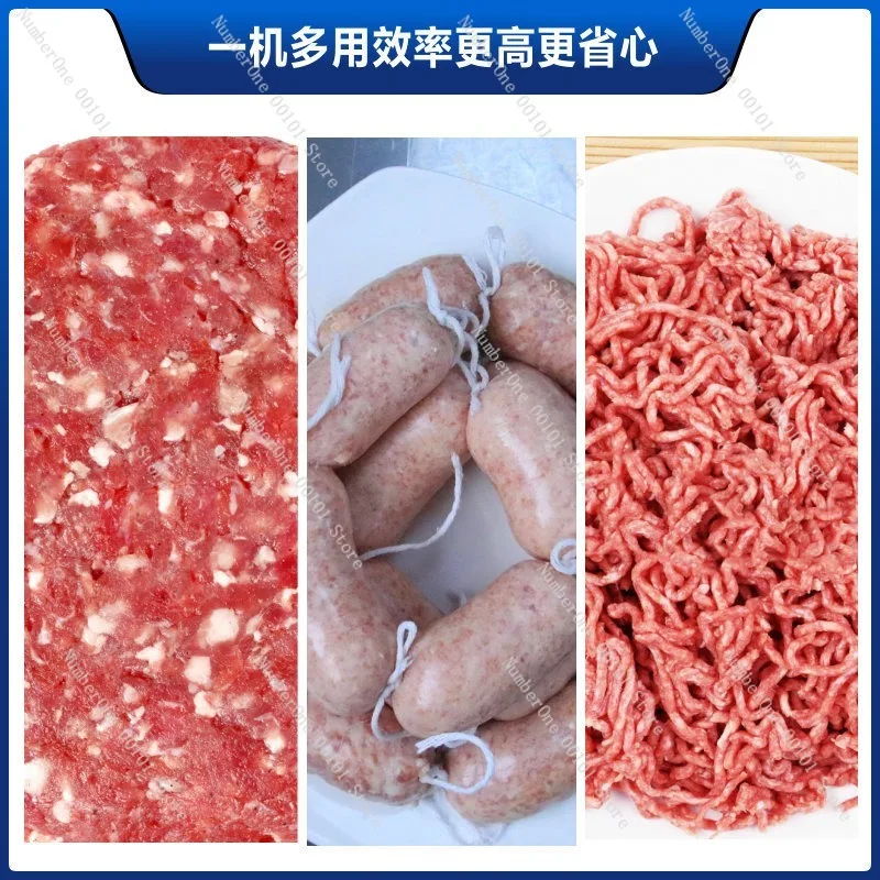 Commercial Electric Meat Grinder Sausage Stuffer Mixer Slicer Food Processing Machine for Butcher Kitchen