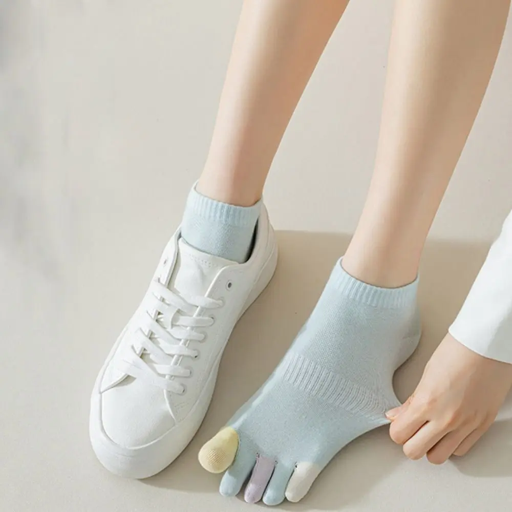 Japanese Breathable Cute Invisible Split-toed Socks Summer Sweet Five Finger Socks Boat Socks Female Socks Hosiery