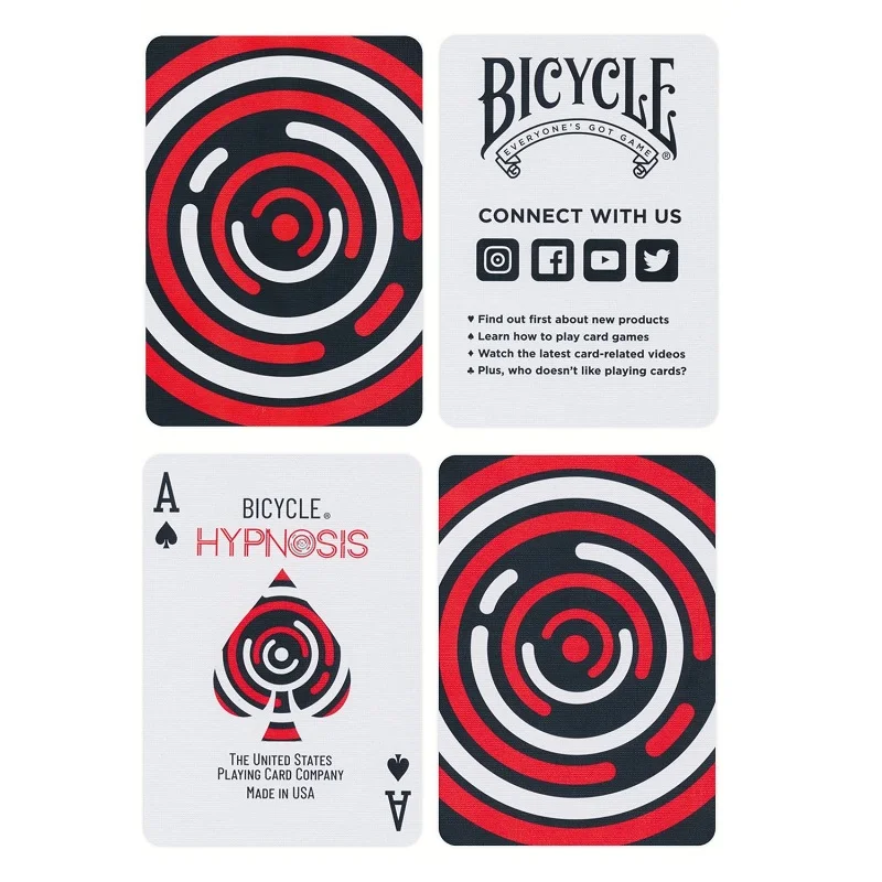 Bicycle Hypnosis v3 Playing Cards Deck Poker Size Card Games Magic Tricks Props