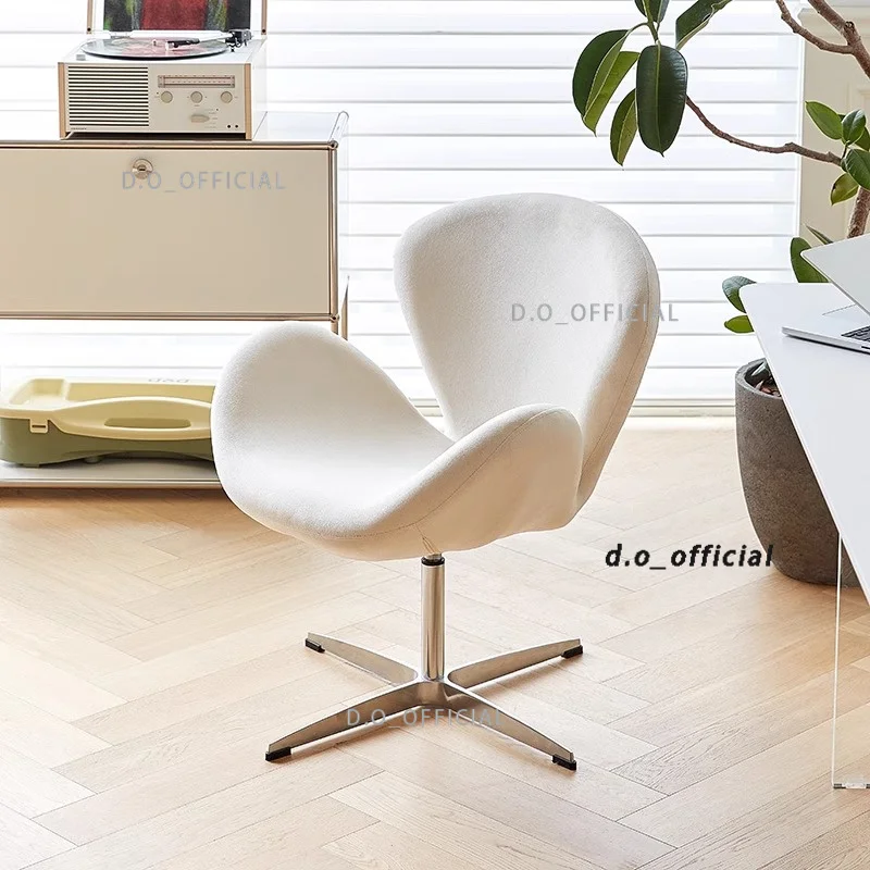 Swan chair, Nordic style, INS makeup chair, comfortable for long sitting, computer chair, designer swivel chair, simple and mini