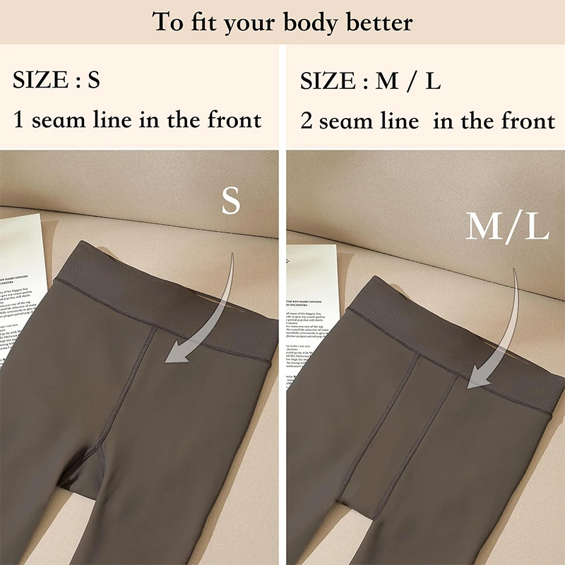 النساء سميكة الحرارية الشتاء طماق جوارب طويلة عالية الخصر صوف مبطن الجوارب ، الدافئة مطاطا سليم صالح دفئا الجوارب