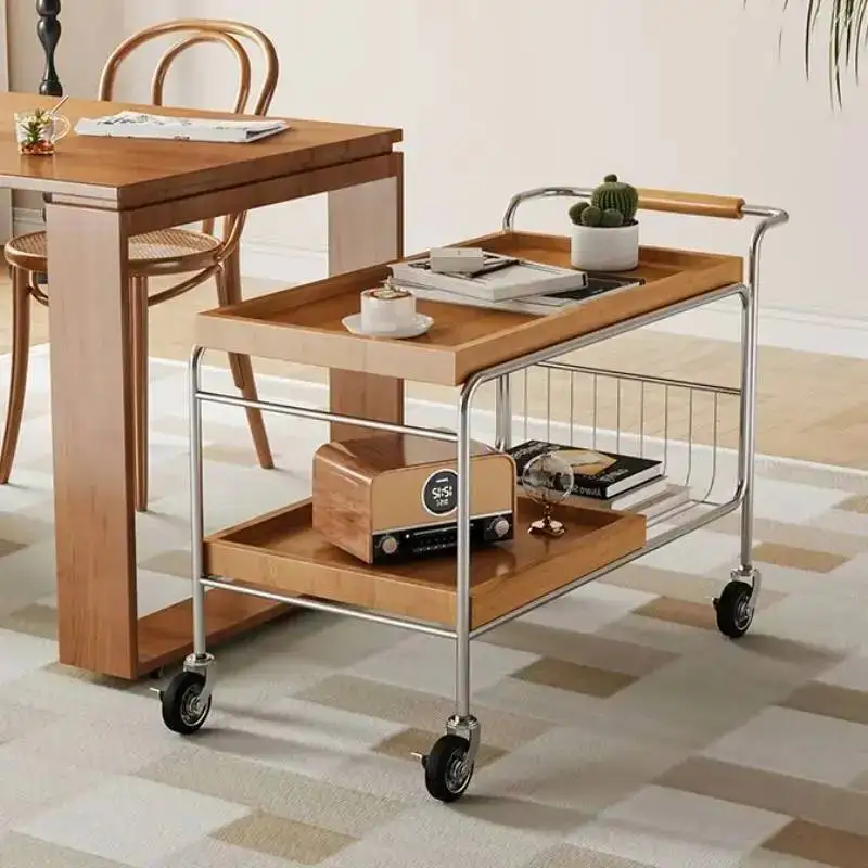 Carritos Organizadores, Muebles de Diseño Móviles para Hostelería, Mesa de Centro con Ruedas, Mesas de Centro de Mediados de Siglo, Muebles para el Hogar