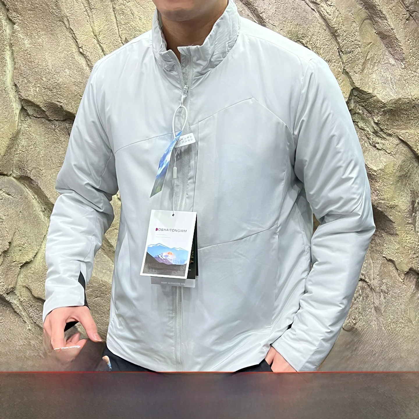 

Легкий уличный хлопковый тюнет, мужской повседневный ветрозащитный водостойкий воротник-стойка, подставка из полиэфирного волокна