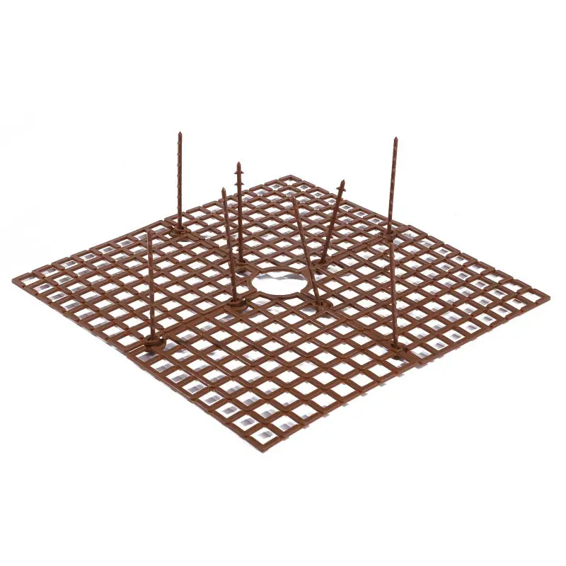1PC Flower Pot Grid Guard With Nails Plant Soil Pot Cover Cat Mouse Repellent Protector For Garden Plant Baby Safety Accessories