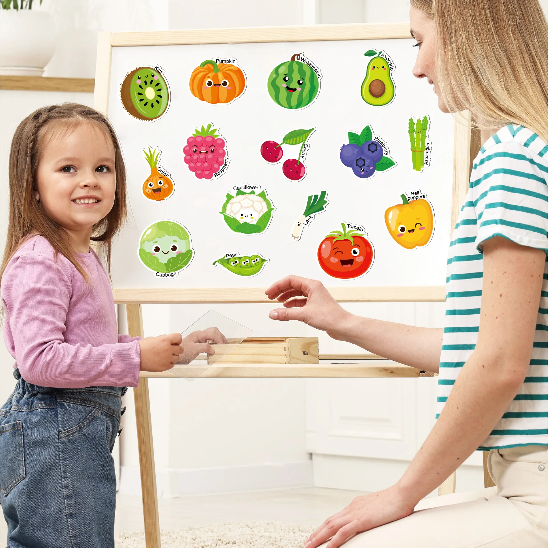 Alphabet Magnets for Toddlers Fridge Cute Animal Colorful Educational Toy Set for Kids Toddlers Preschool Learning Spelling