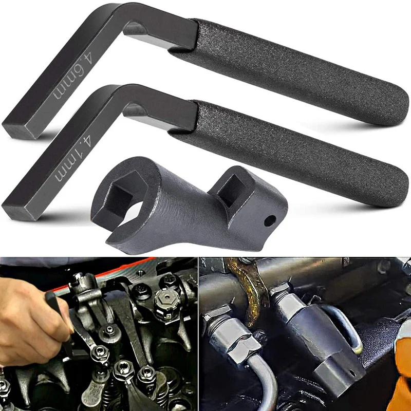 Engine Brake/Jake Brake Lash Adjustment Tools & 19MM High Pressure Fuel Line Socket For Detroit DD13 15 16 J-48770