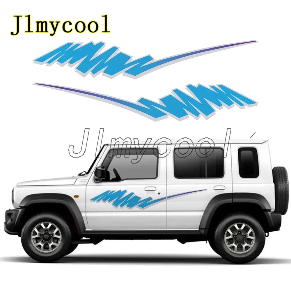 

Автомобильные наклейки для SUZUKI JIMNY XL WAGON JC74 4Door 2023-24, комплект боковых наклеек на двери, водостойкая виниловая пленка, автомобильная наклейка