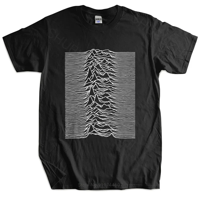 men brand t shirt summer cotton tshirt JOY DIVISION UNKNOWN PLEASURES T SHIRT factory records ian curtis poster vinyl