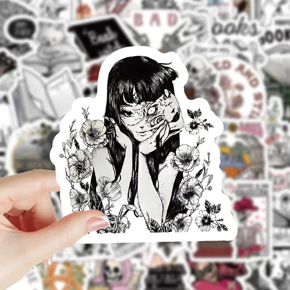 10/30/50/103pcs Dark Romance Addict Reader Stickers Cool Gothic Style Graffiti Decals Phone Motorcycle Scrapbook Cartoon Sticker