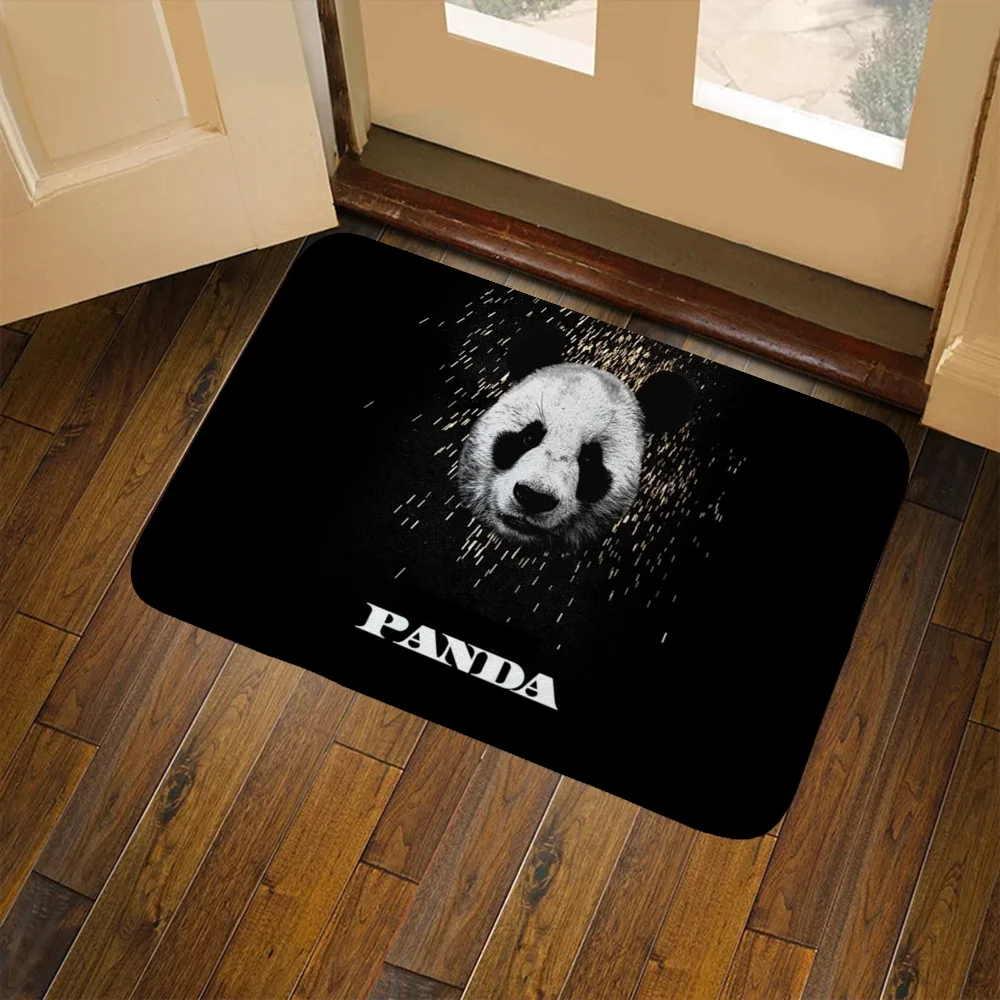 

Panda Floor Mat Rugs House Entrance Mat Room Mats Balcony Kitchen Carpet Doormat Entrance Door Washable Non-slip Kitchen Rug