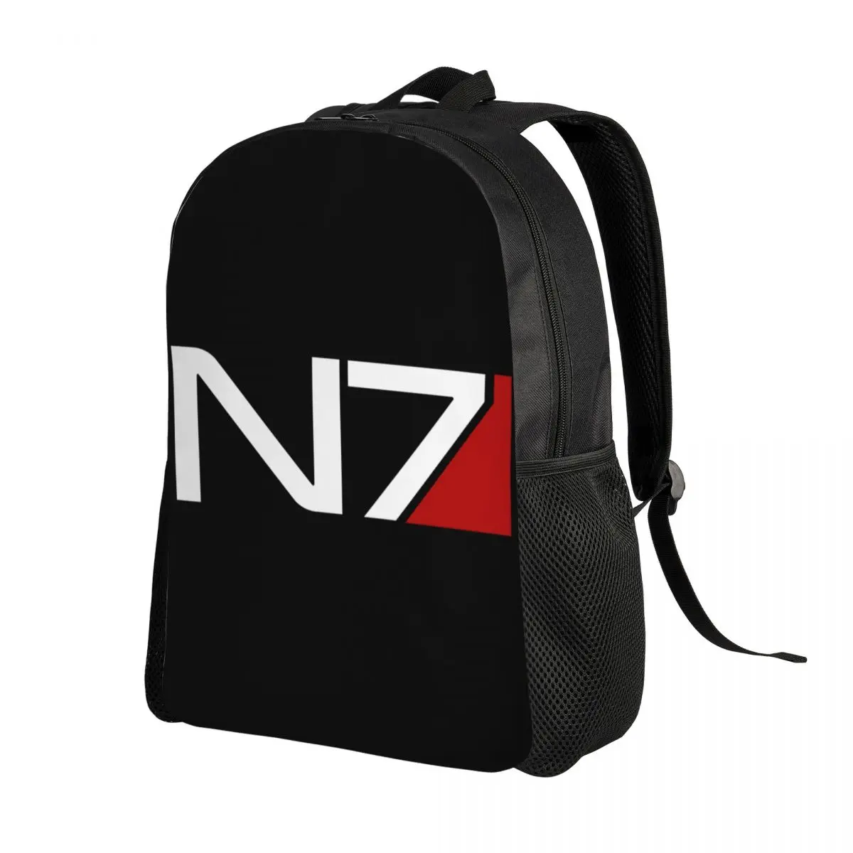 Personalized Video Game Mass Effect N7 Backpack Men Women Fashion Bookbag for School College Bags