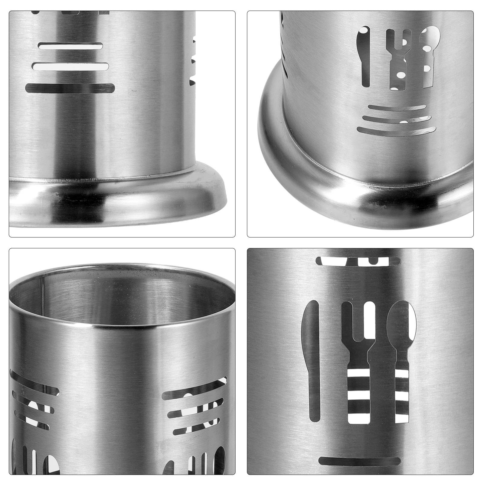 

Stainless Steel Chopstick Holder Container Storage Kitchen Utensils Dish Rack Drainer Cutlery Organizer Silverware