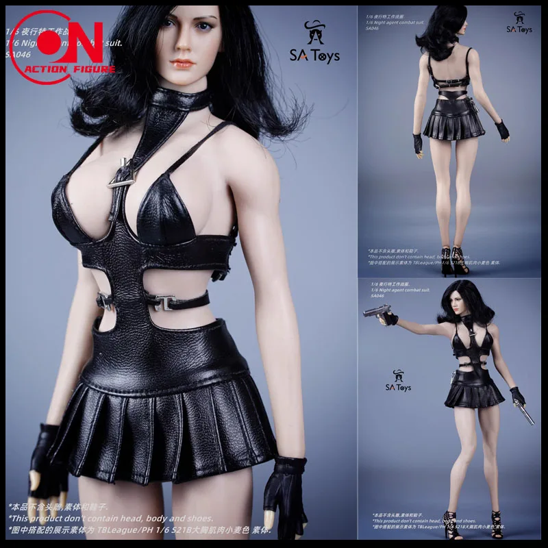 

SA Toys SA046 1/6 женский комбинированный экшн-фигурка в виде ночного агента, модель одежда для солдат, подходит для 12 дюймов TBL S21B, с большим бюстом, Suntan, фигурка тела