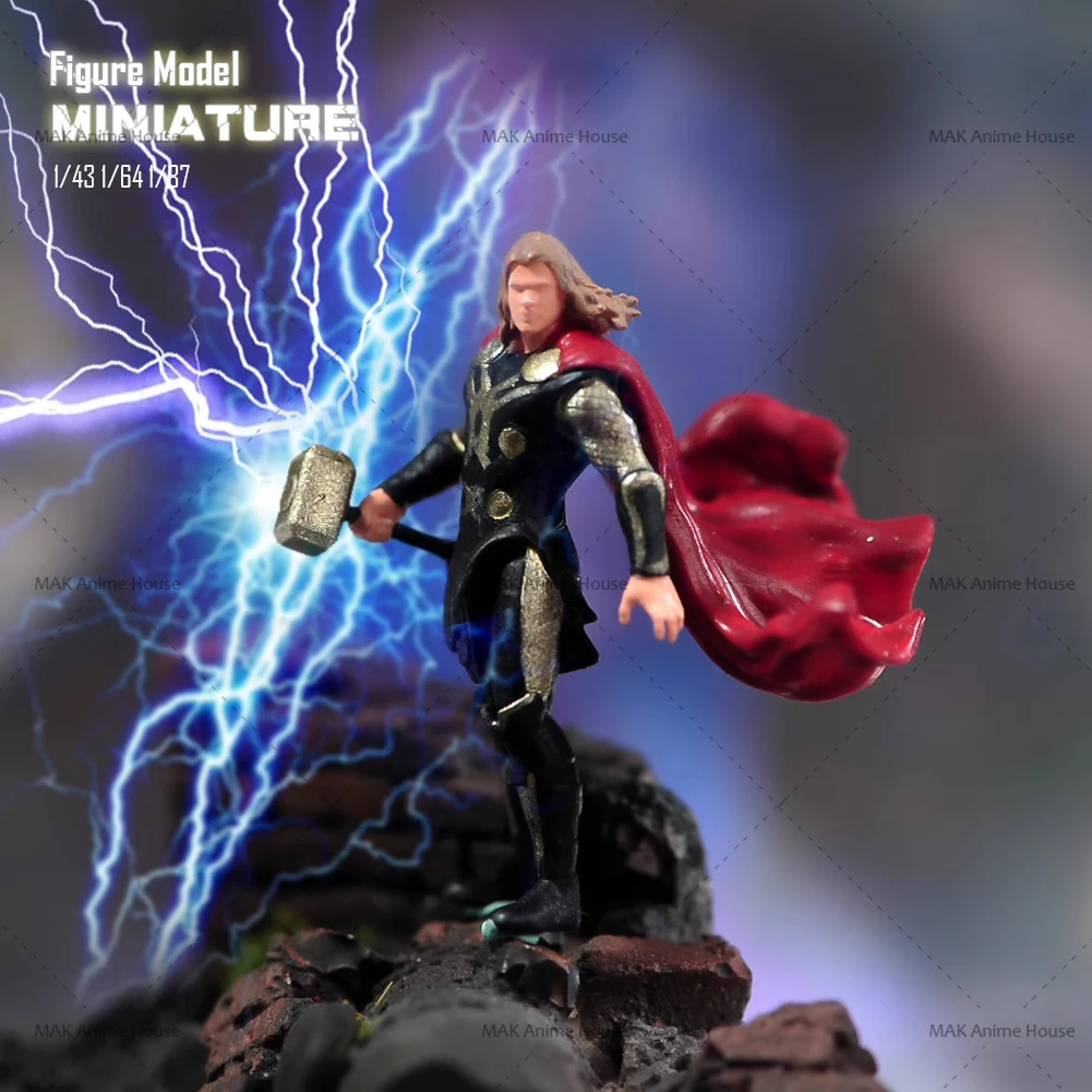 Miniatures 1/18 1/24 1/64 1/43 1/87 Chris Hemsworth Diorama Figure Doll Unpainted Model Home Decoration Scene Car Toys