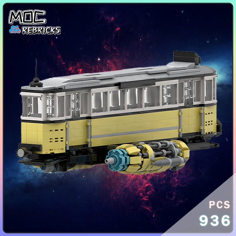 Space Series Future Hover Train v02 Model MOC-128251 Transport Vehicle Building Blocks Creative Toy Children's Holiday Gifts