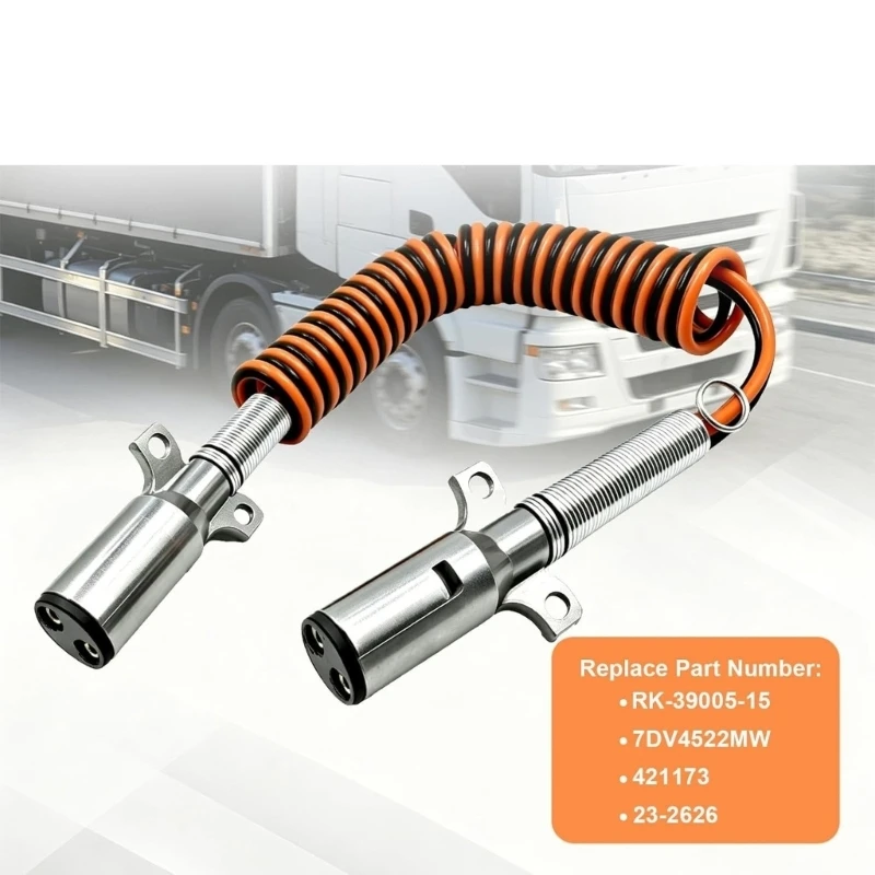 Spring Guard Liftgate Power Cable Assembly 15 Foot Two Wire Coiled Vehicle Electrical Cable for Wiring Repair and Maintenance