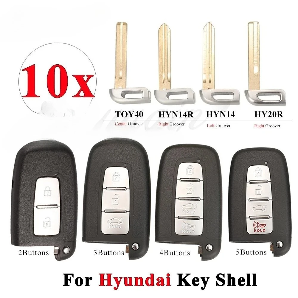 

10 шт. чехол для автомобильного дистанционного ключа для Kia Hyundai Genesis Accent I30 IX35 I45 Tucson Solaris Sonata Santa Fe Elantra Equus Veloster