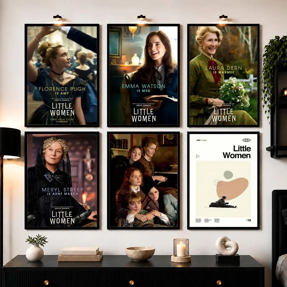 Classic Movie L-Little Women Poster Wall Art Print Sticker for Bedroom Living Room Dorm Office Modern Home Decor