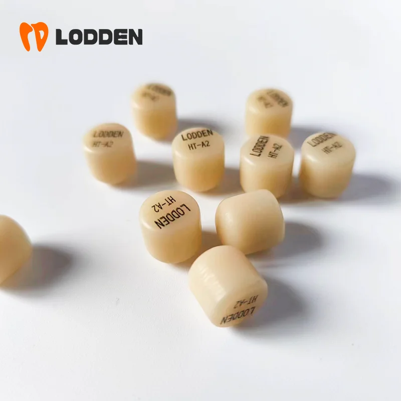 10PCS LODDEN Press Lithium Disilicate Glass Ceramic CAD CAM Ingots Dental Lab Dental Blocks sintering