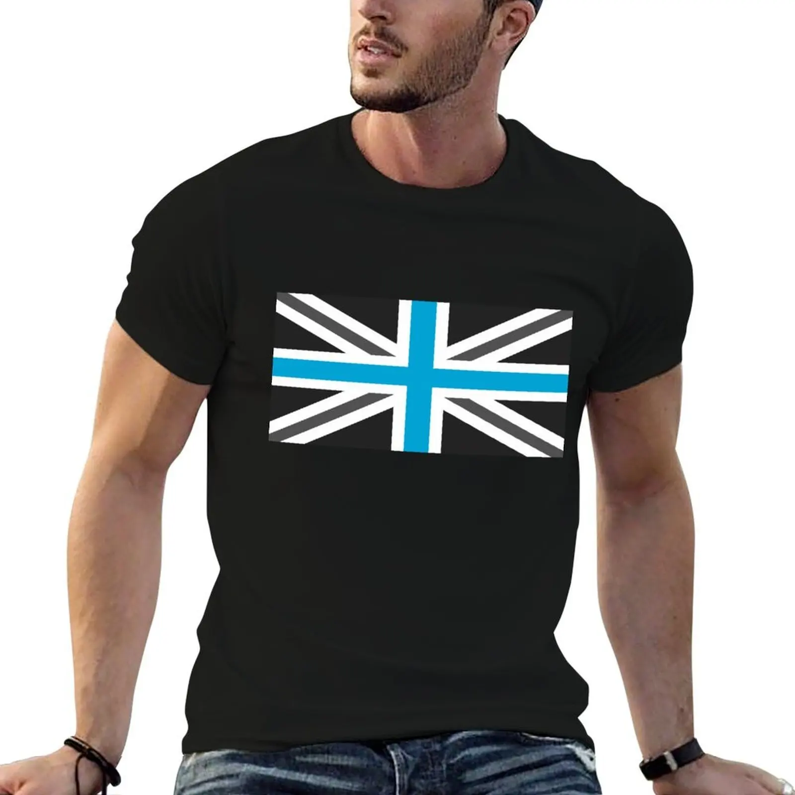 Team Sky Union Jack T-Shirt graphics valentines clothes Men's clothing