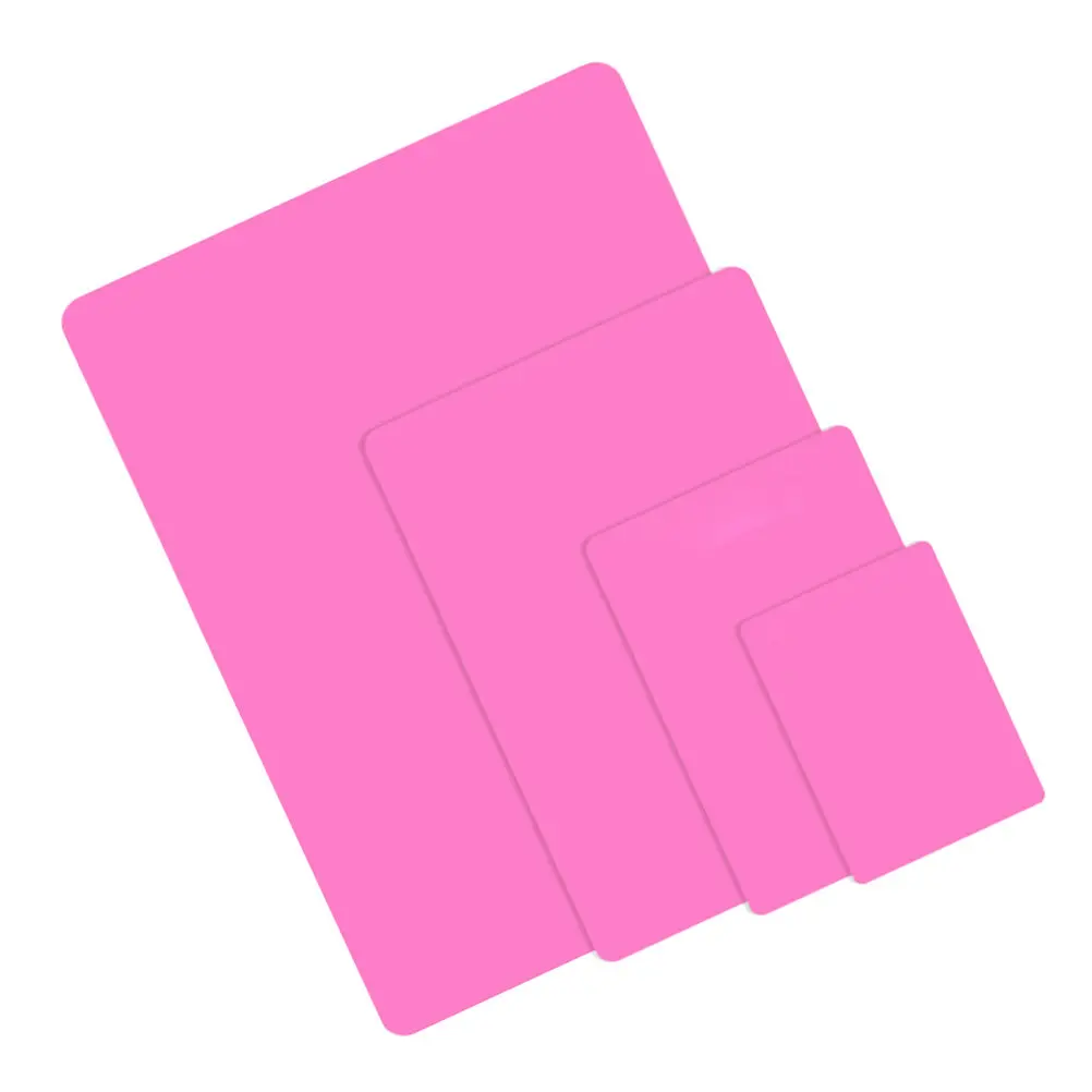 4Pcs Silicone Mat Resin Casting Sheet Large Flexible Silicone Sheet for Jewelry Pendant Bracelet Craft Mold Desk Protector