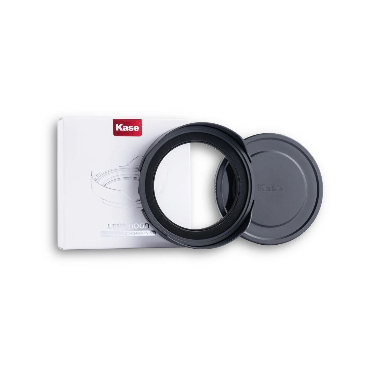 Kase Lens Hood with Cap for Nikon Z14-24mm Compatible with Magnetic Circular Filter ＆ Original Lens Cap