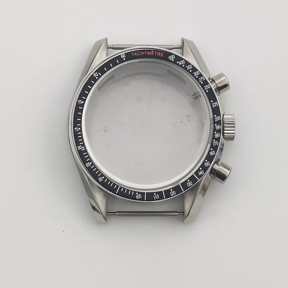 40MM Watch Case Stainless Steel Fit VK63 Quartz Movement watch accessories watch parts Men\'s Watch Box