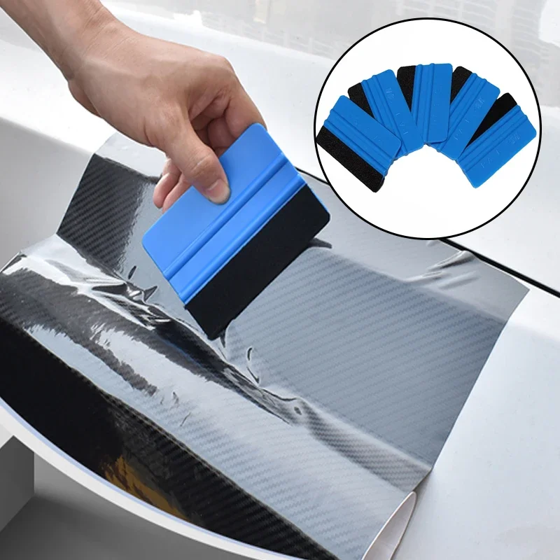 Car Vinyl Wrap Film Card Scraper Squeegee Car Foil Wrapping Felt Window Ice Remover Cleaning Squeegee Film Tool Auto Accessories