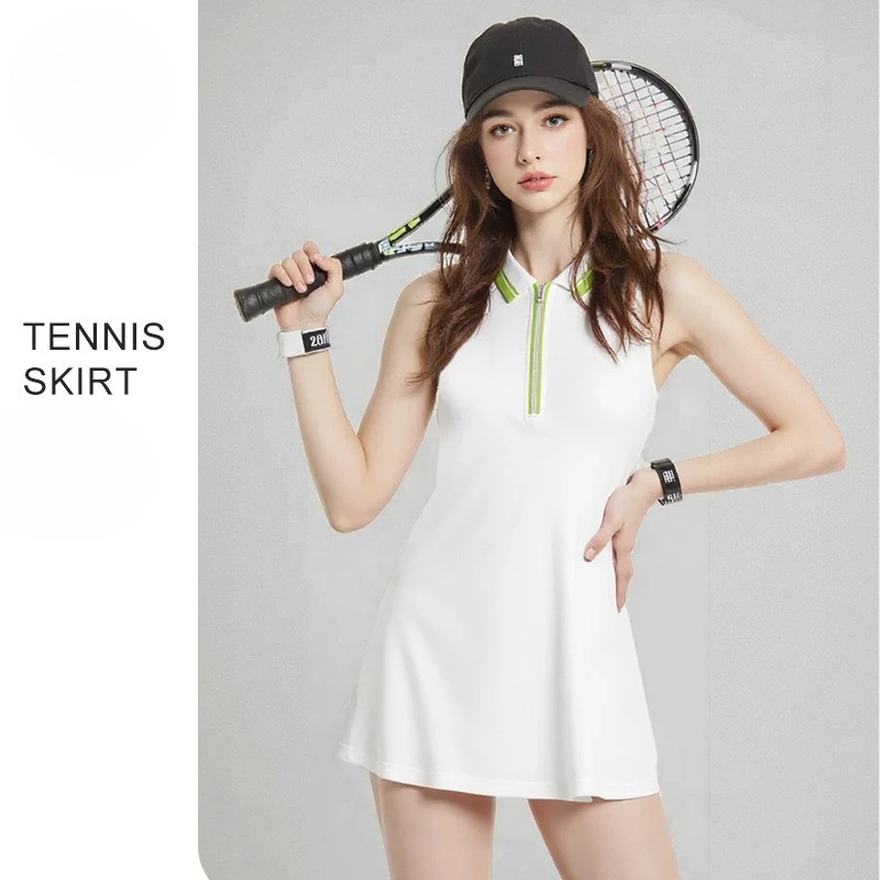 

New Women's Tennis Skirt Suit, Summer Tennis Wear, Badminton Sport Dress, Two-piece Short Skirt Set