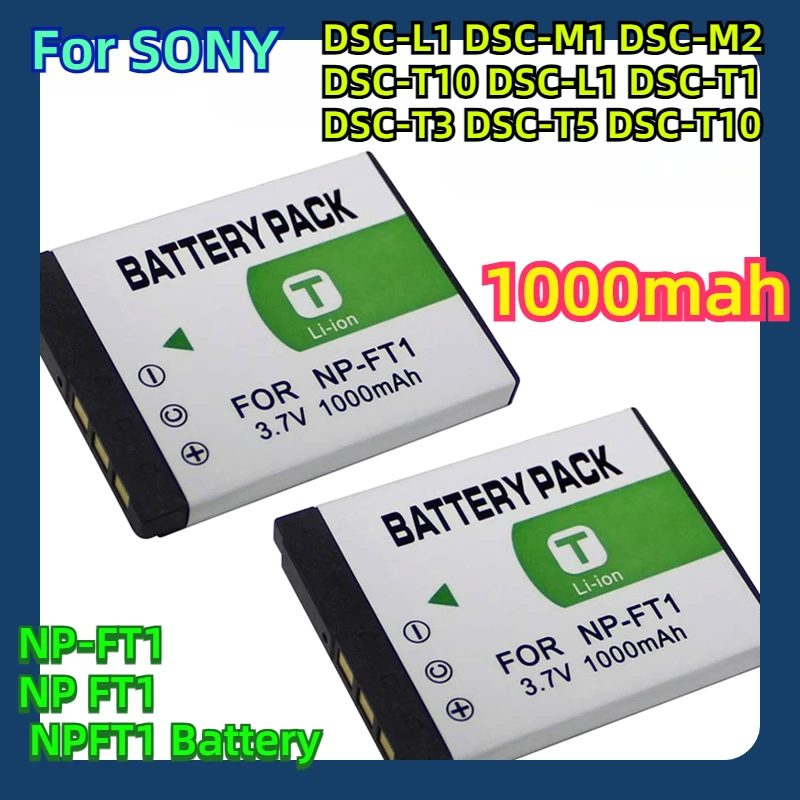 

For SONY DSC-L1 DSC-M1 DSC-M2 DSC-T10 DSC-L1 DSC-T1 DSC-T3 DSC-T5 DSC-T10 Batteries NP-FT1 NP FT1 NPFT1 Battery