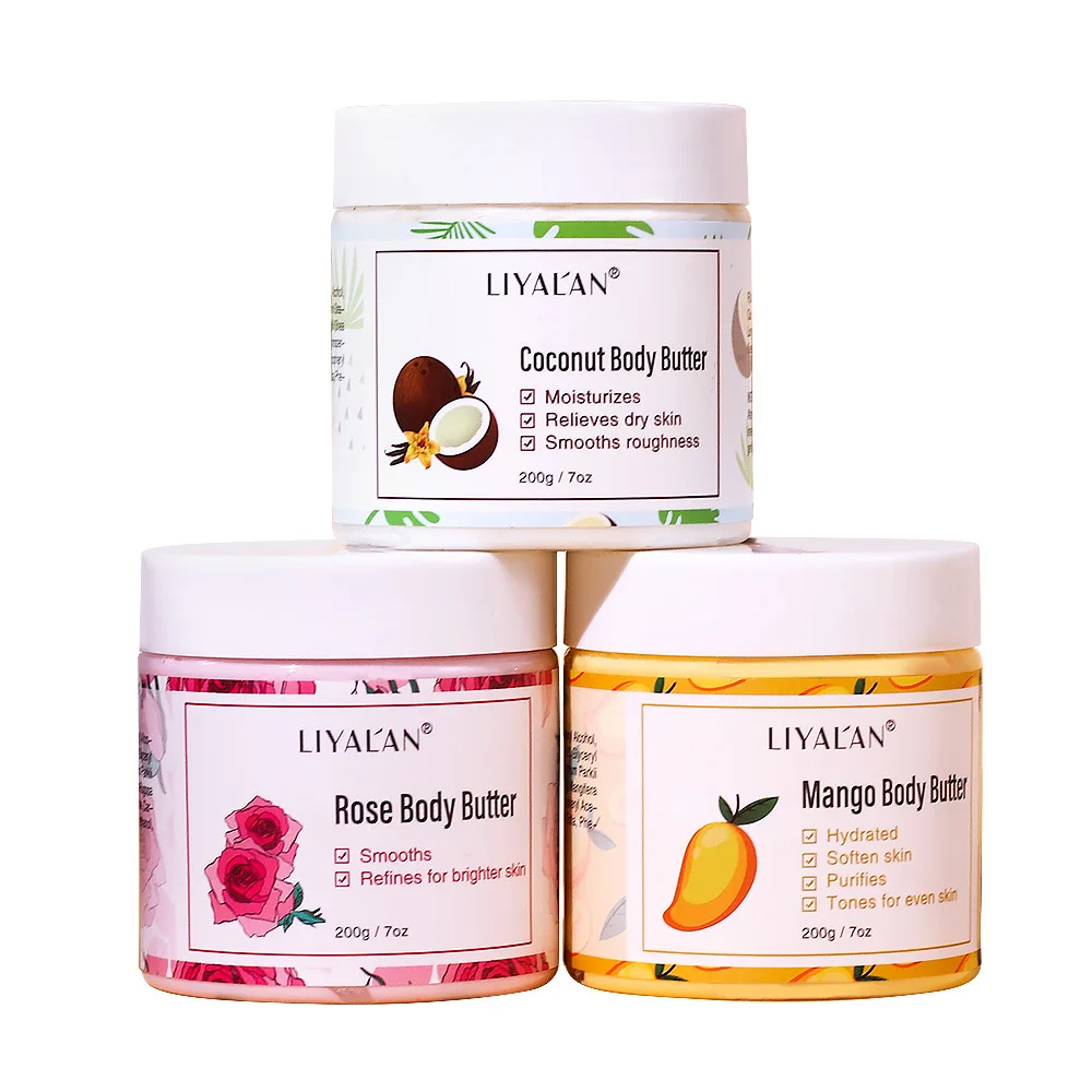 ​ ​ Manteiga corporal de meio quilô com manga e coco, hidratação rica para hidratação profunda e pele macia ​