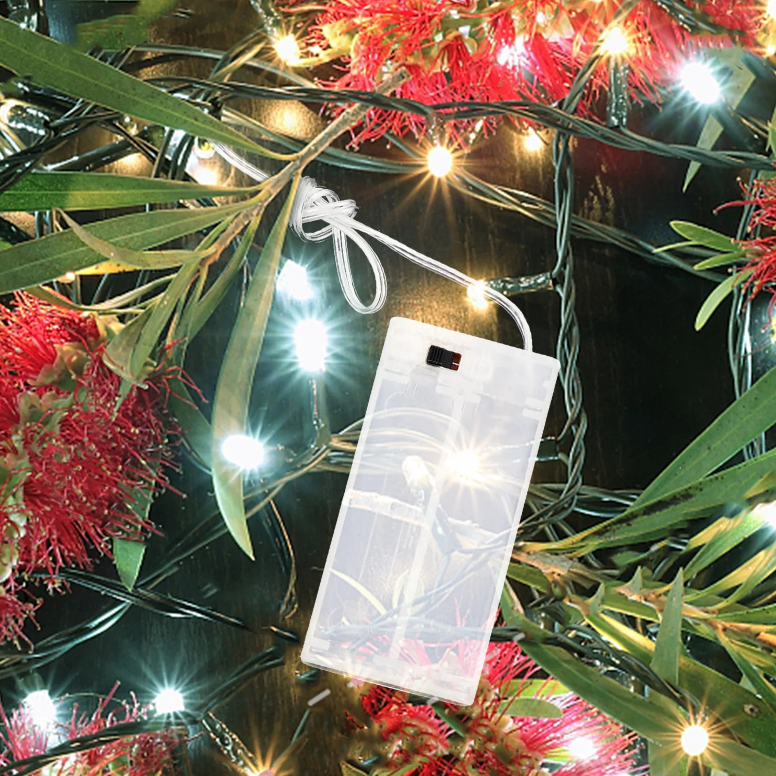 

10Pcs Plastic Holder Transparent Aa Box for String Lights Replacement Accessories Durable Shell