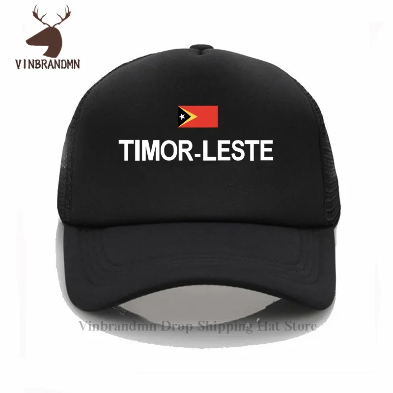 2024 Hot Sale Fashion East Timor Flag baseball cap summer outdoor fishing hat New Nation 100% cotton bucket hat hip hop sun hats