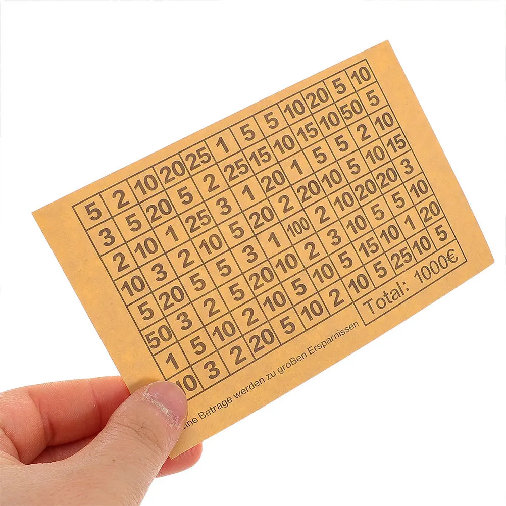 

50 Pcs Stickers Savings Challenges Tracking Label Applique Cash Envelope Charts Paper Money Labels Student Organizer