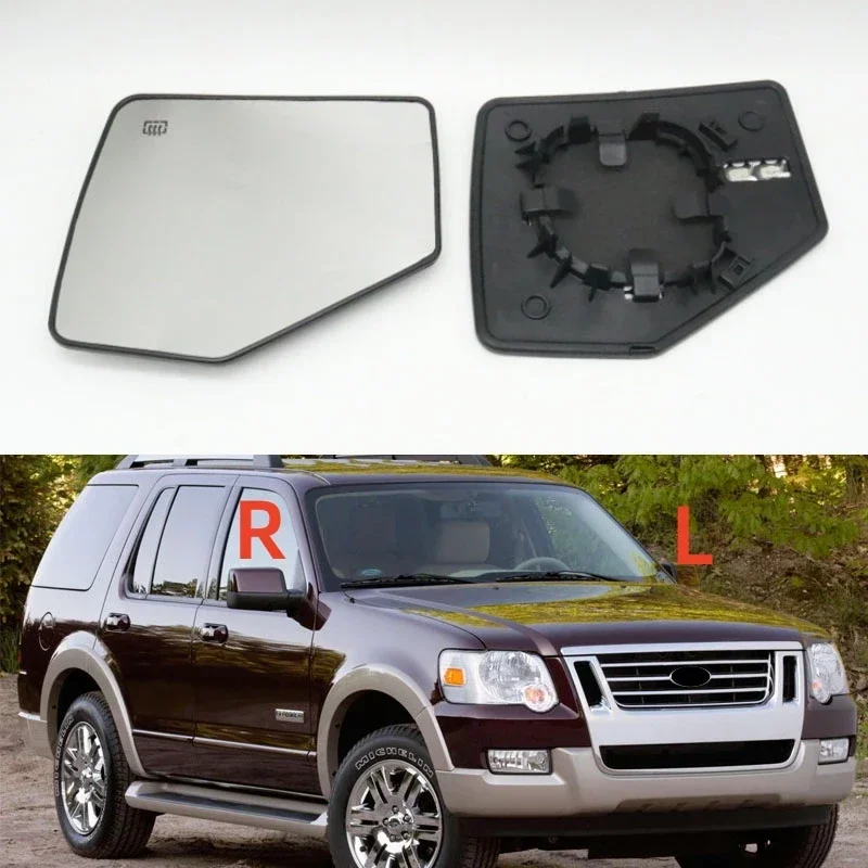 

Car Exterior Side Rearview Mirror Glass with Heating Warming Lens For Ford Explorer Mk4 2006-2010