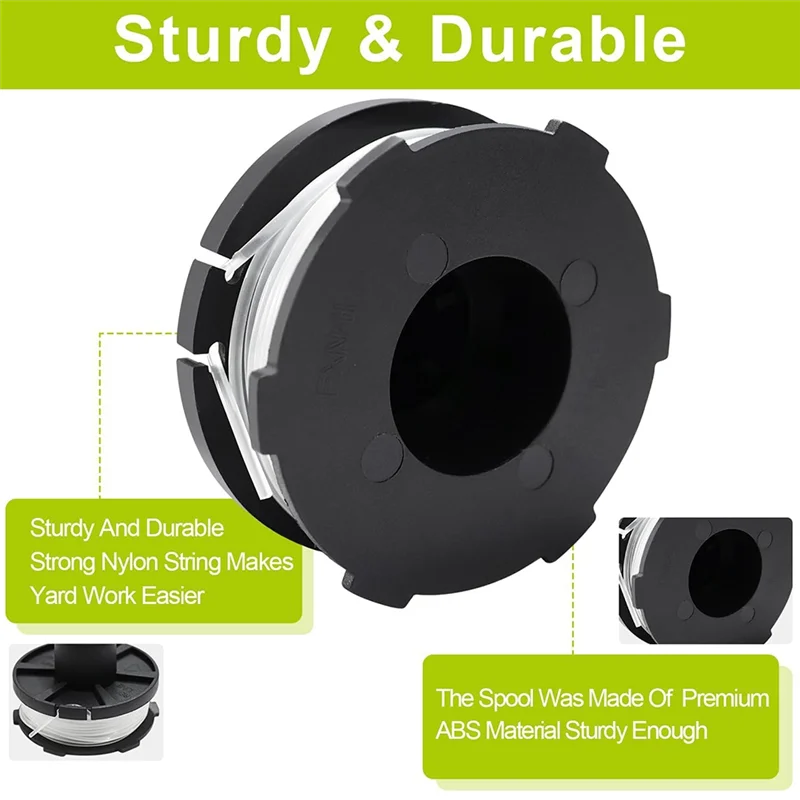 A76X-Thread Spools For  Grass Trimmer For  196146-9 195858-1 With Cover And Spring