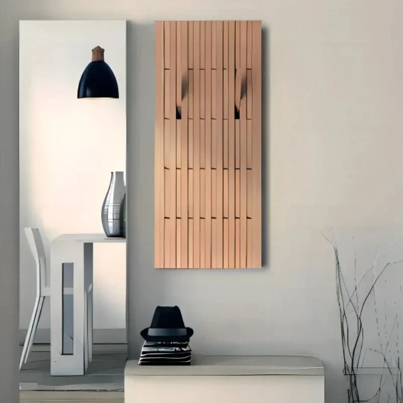 Colgador de ropa de pared creativo multicapa, percheros de pared de madera, ganchos para pared de salón, colgador de ropa, armario, muebles para el hogar
