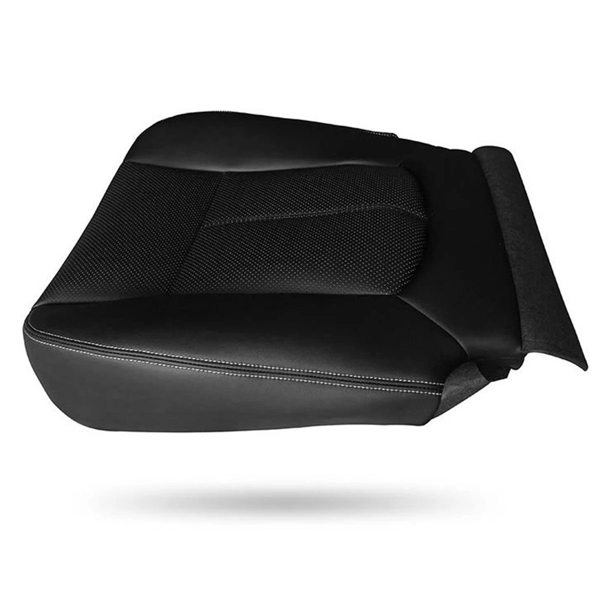 Cojín del asiento del lado del conductor delantero del coche, funda del asiento inferior de cuero PU para Ford F150 F250 2011-2014