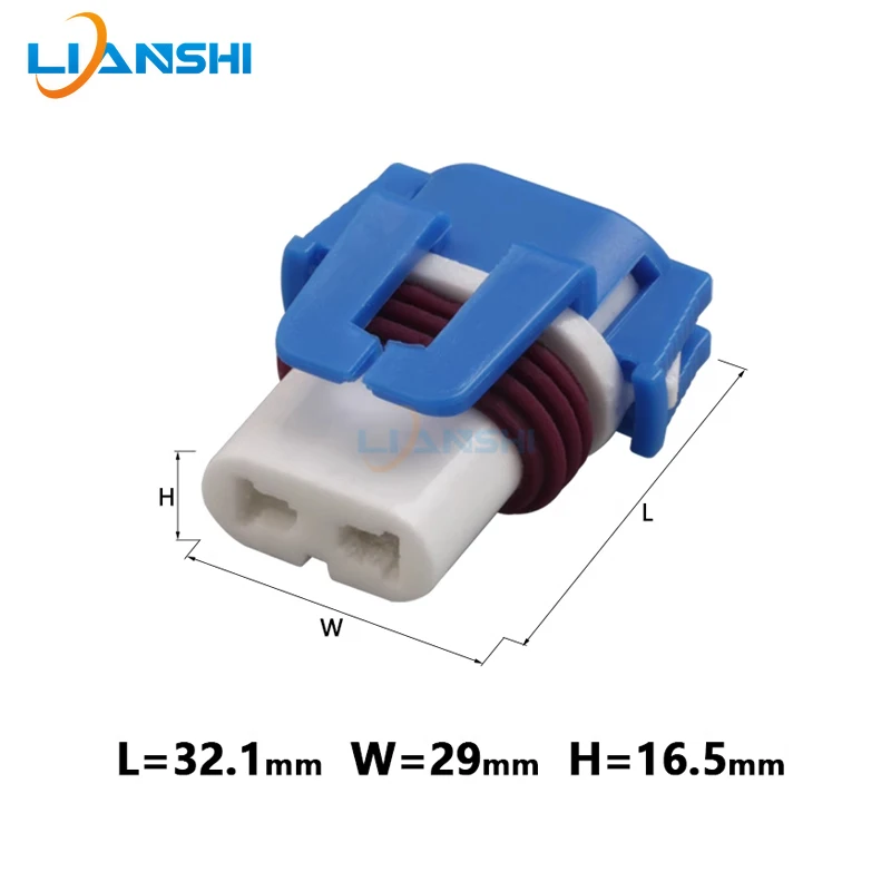 5set DJ9005A-21 ceramic car headlight plug ceramic horn socket connector 2 core connector