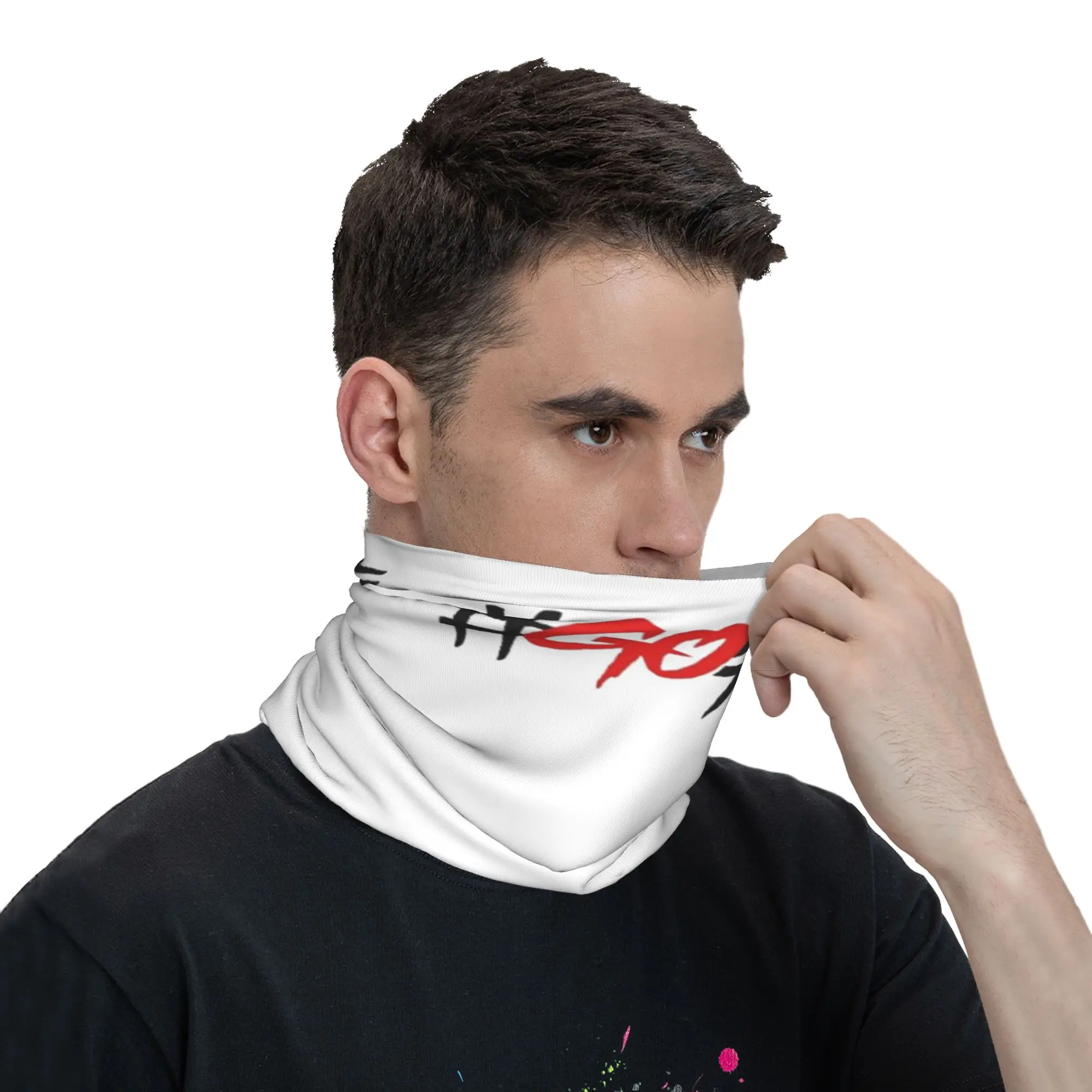 Go Free Pecco Bagnaia Bandana الرقبة الجراب التفاف وشاح متعدد الوظائف عقال الرياضة في الهواء الطلق للرجال النساء الكبار تنفس