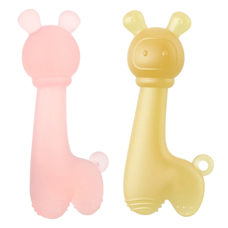 Alpacas Baby Tooth Grinding Baby Anti-Bite Hand Teether for 4+ Months Infant Silicone Toy Anti-eating Hands Toy